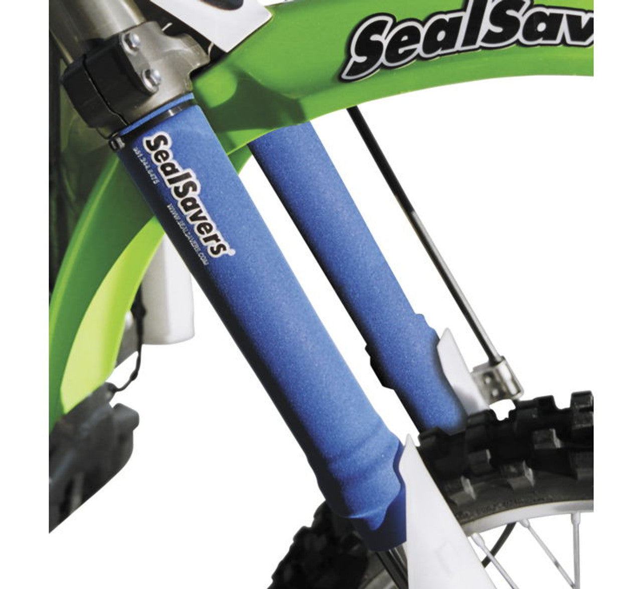 Seal Savers 772392 DIRT BIKE FORK SEAL PROTECTORS LONG 1-1/2" Blue