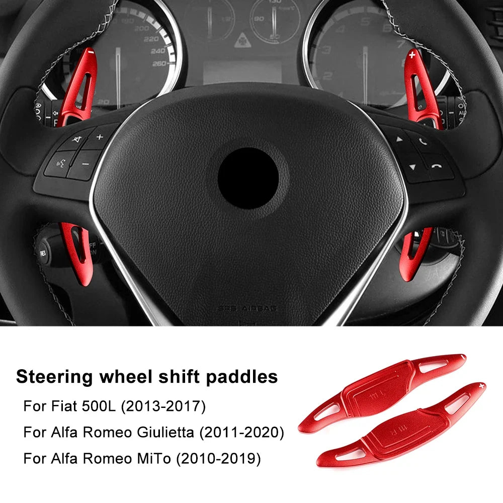 Steering Wheel Shift Paddle Extensions for Alfa Romeo Giulietta MiTo Fiat 500L 2011-2019/Fiat