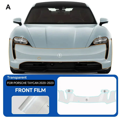 Precut PPF for Porsche Taycan (2020–2023) | 9-Mil TPU Paint Protection Film Clear Bra