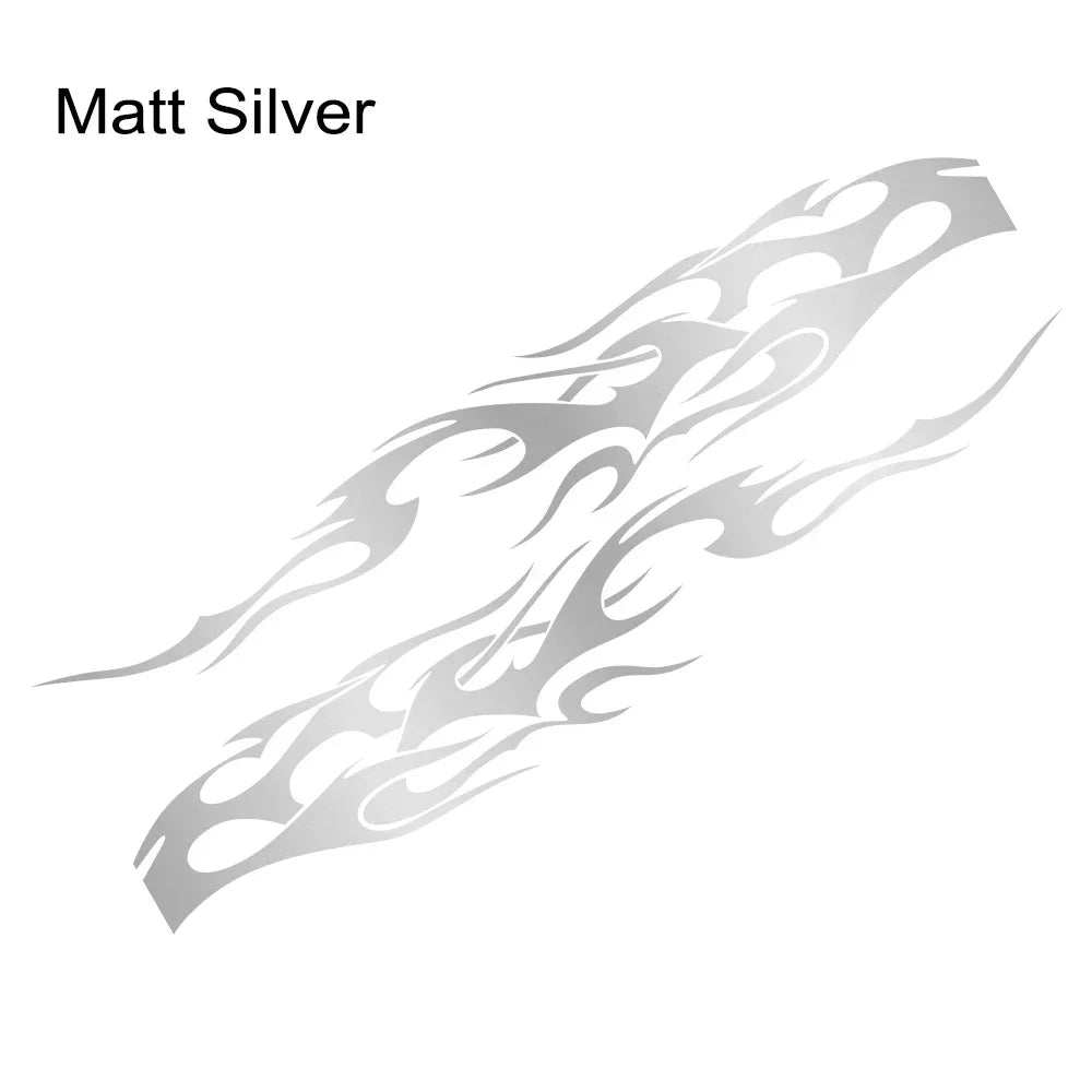 Flame Graphics Side Body Sticker | 2-Piece Universal Vinyl Sports Racing Decal