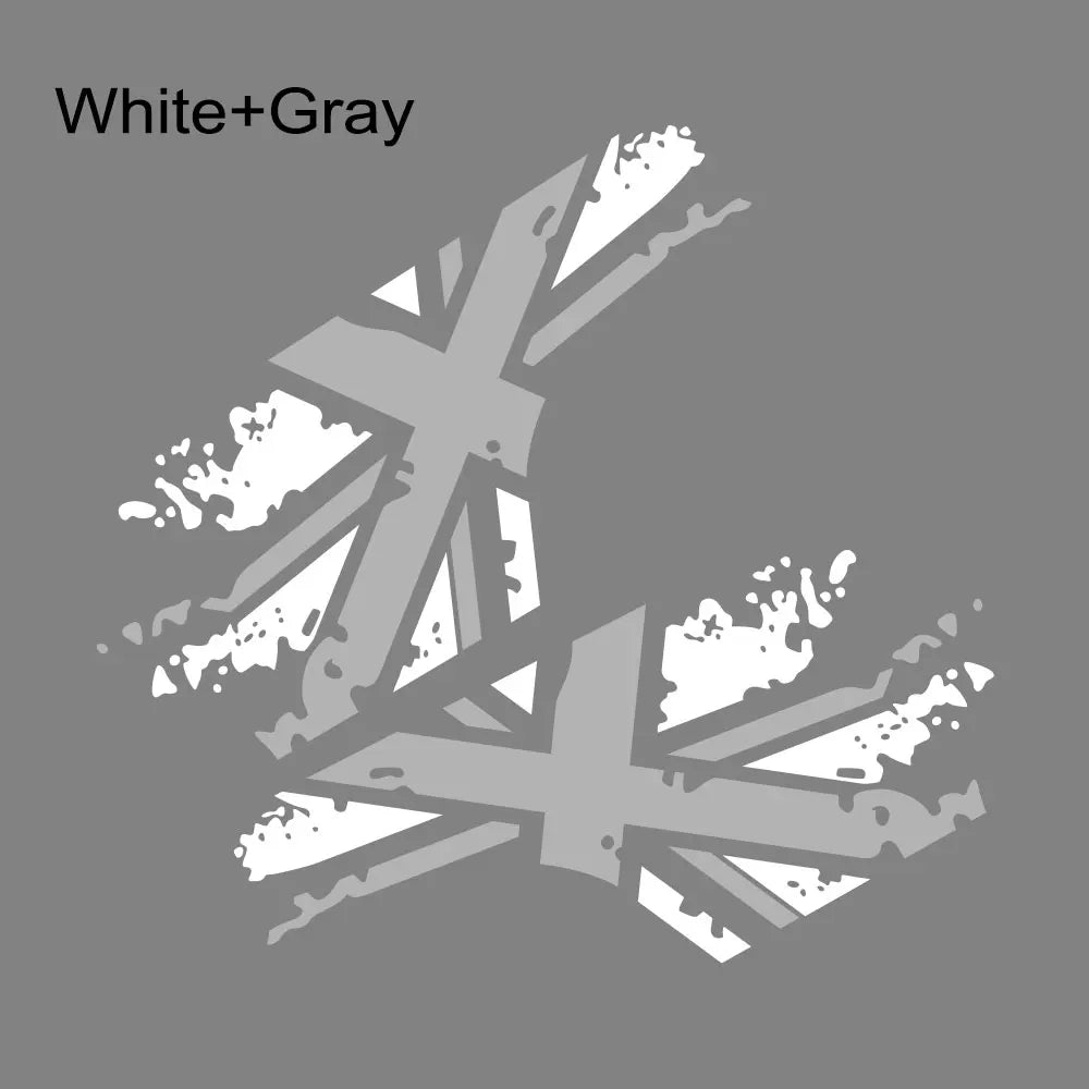 Union Jack Door Side Stripe Decal | 2-Piece British Flag Auto Body Vinyl Sticker