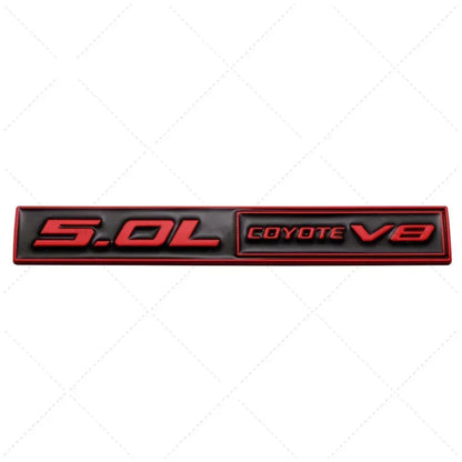 3D Metal 5.0 COYOTE V8 Trunk & Fender Emblem | Ford Mustang Badge Accessory