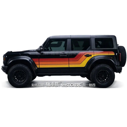 Full-Body Appearance Modification Sport Vinyl Decal Kit for Ford Bronco | Customized PVC Wrap