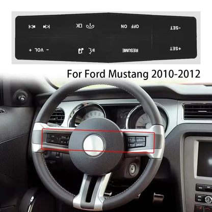 Steering Wheel Button Repair Decal | 1-Piece Car Interior Vinyl Sticker for Worn Buttons