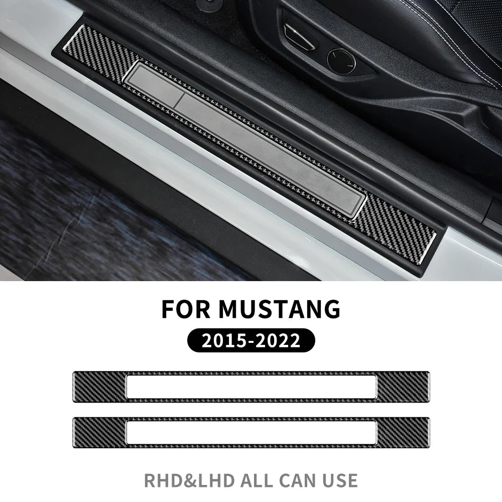 Real Soft Carbon Fiber Interior Trim for Ford Mustang GT (2015-2025) | LHD & RHD