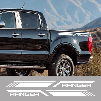 Side Stripe Decal for Ford Ranger Raptor T6 / XLT / T7 / T8 | Pickup Bed Vinyl Graphic