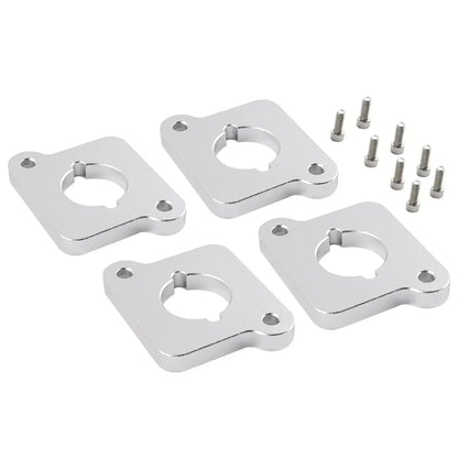 VW / Audi 1.8T 20V to 2.0 TFSI / R8 Coilpack Adapter Plate Set Billet Aluminum (Frosted Silver) for A3 / S3 / A4 / A6 / TT MK1 / Golf MK4 / GTI / Jetta / Beetle / Passat 1996 - 2011