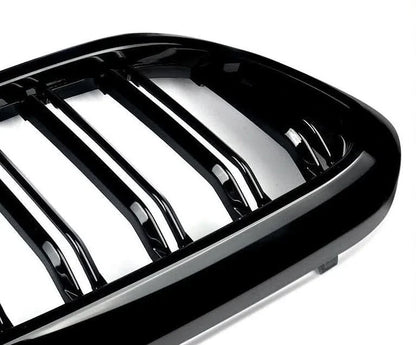 Gloss Black Double Slat Kidney Grille for BMW 5 Series G30 G31 520i 530i 540i M5 (2017–2020) – Front Racing Grilles Upgrade