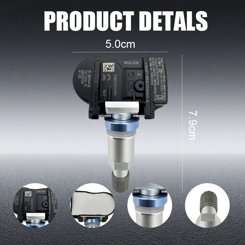 BMW TPMS Sensor 36106881890 | 1/4 Pack Replacement for 1/3/4 Series