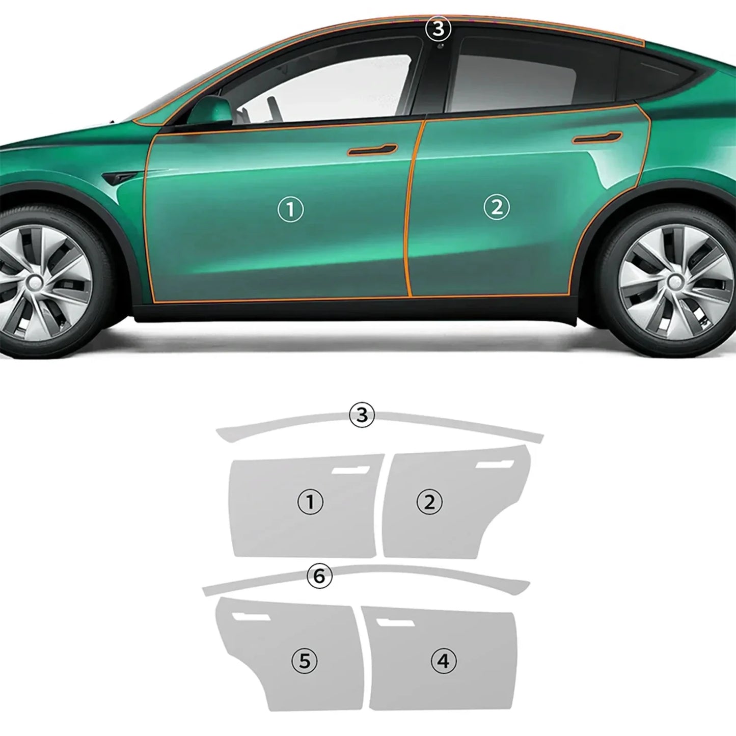 Precut PPF for Tesla Model Y Juniper (2025–2026) | 9-Mil TPU Scratch-Resistant Paint Protection