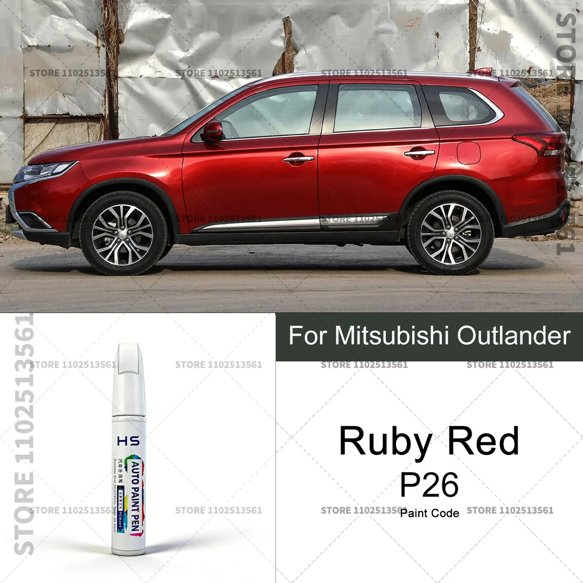 Mitsubishi Outlander Paint Touch Up Pen W17 W85 P26 AB
