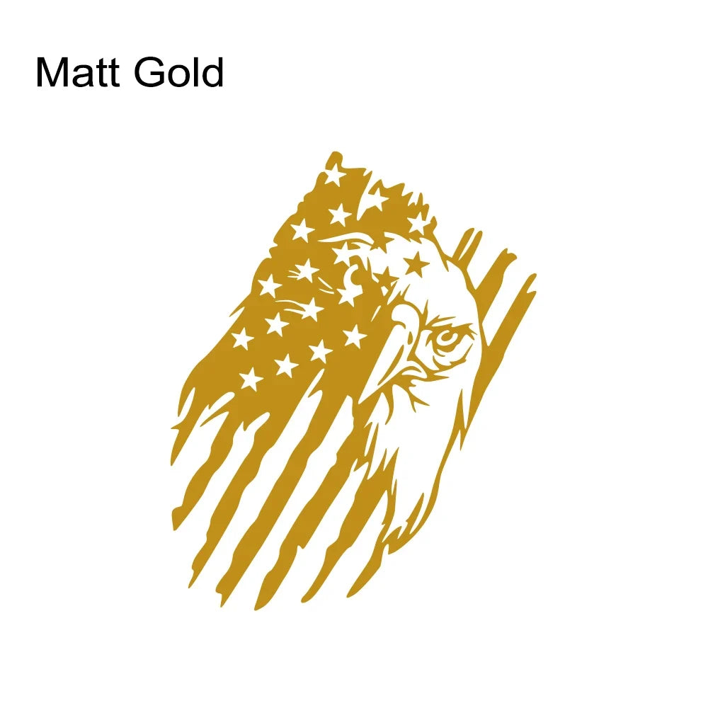 American Bald Eagle Flag Tailgate Decal – Pickup Truck Vinyl Sticker | Ford F-150, Tacoma, Hilux, D-Max, Dodge Ram