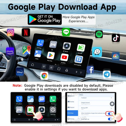 Wireless CarPlay & Android Auto Adapter with Netflix & YouTube