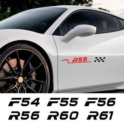 Body & Door Waistline Sticker for Mini Cooper (R50–R61, F54–F60) | 2-Piece Vinyl Decal