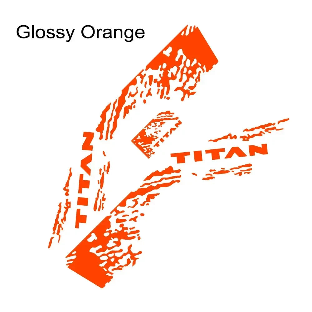 Splash Grunge Body Side Decal for Nissan Titan S / SL / SV / Platinum | 3-Piece Vinyl Truck Graphics