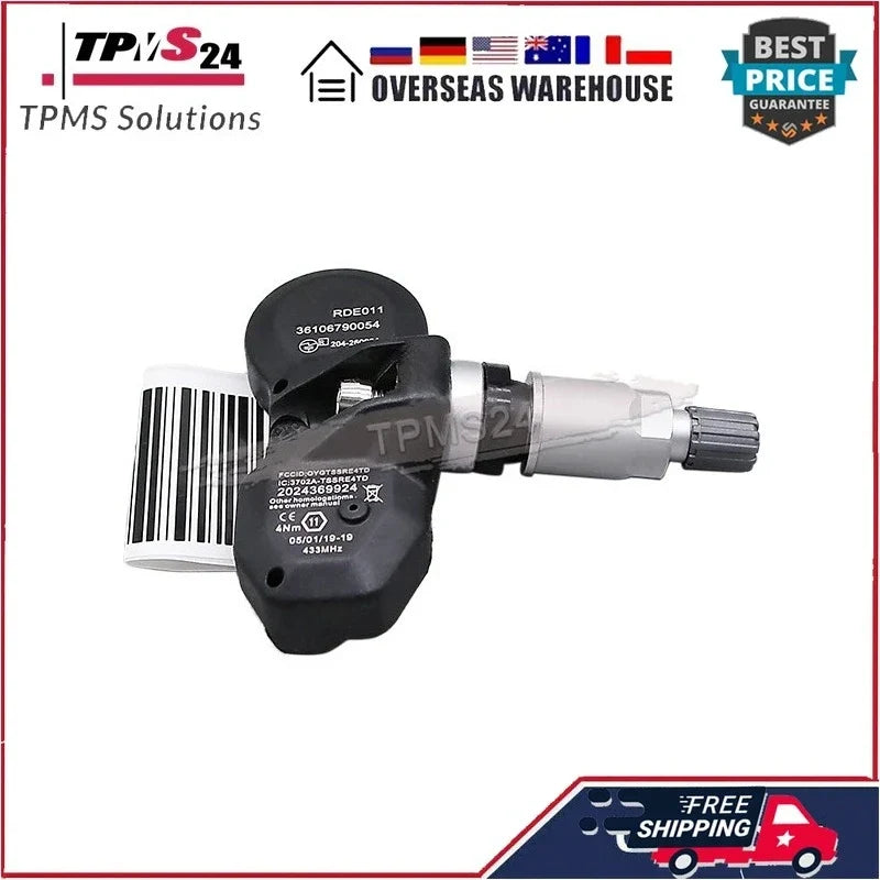 4PCS TPMS Sensor for BMW 1-Series E80 5-Series F10 GT F07 | 433MHz Direct Fit Tire Pressure Sensors