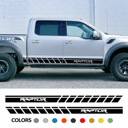 Door Side Body Stripe Decal for Ford F-150 Raptor | Vinyl Film Truck Graphic