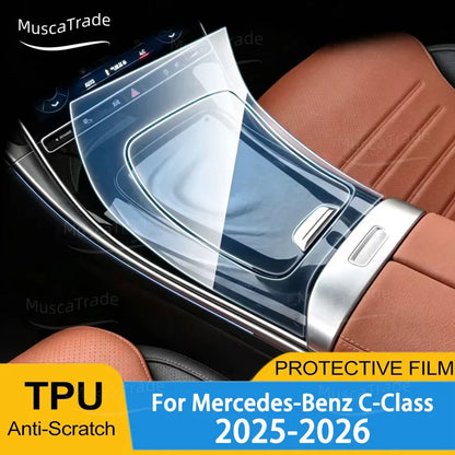 Mercedes-Benz C-Class W206 2026 Center Console TPU Protection Film