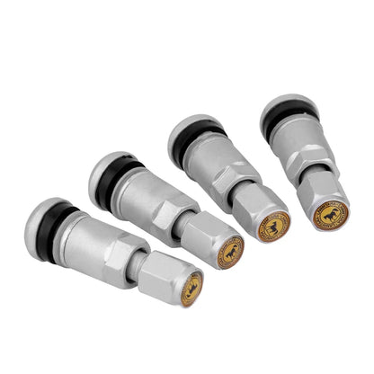 4pcs Universal Metal Car Motorcycle Tubeless Wheel Tyre Valve Stems Caps | Aluminum Alloy Tire Air Valve Stems