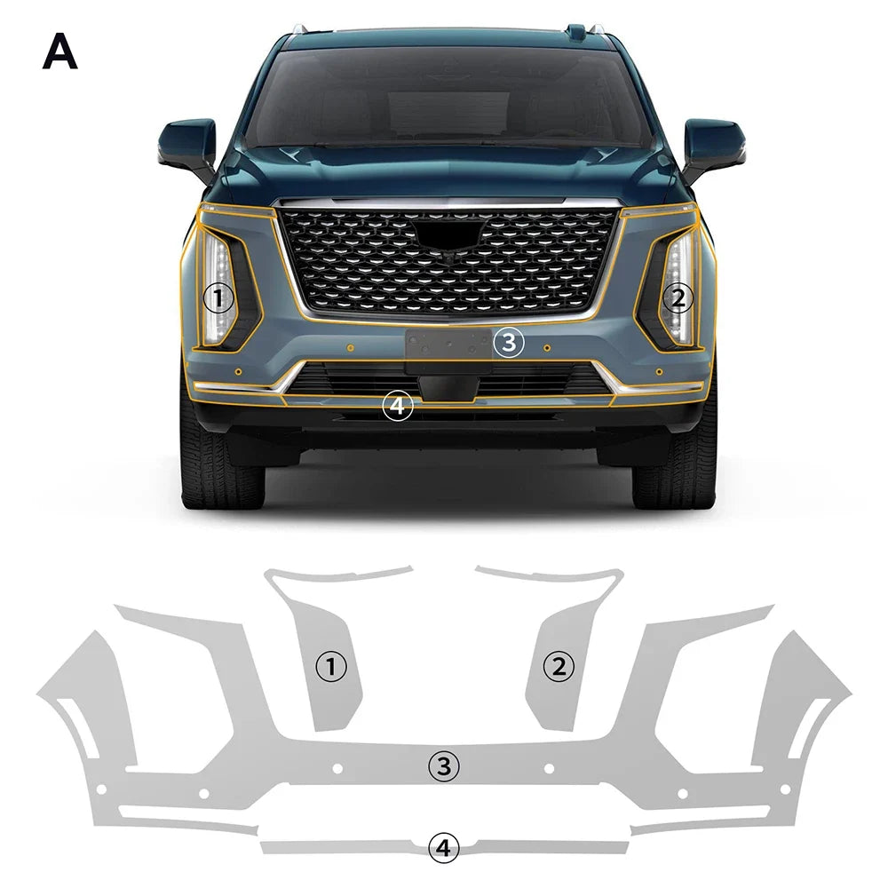 Precut PPF for Cadillac Escalade (2025+) | TPU Paint Protection Film Clear Bra