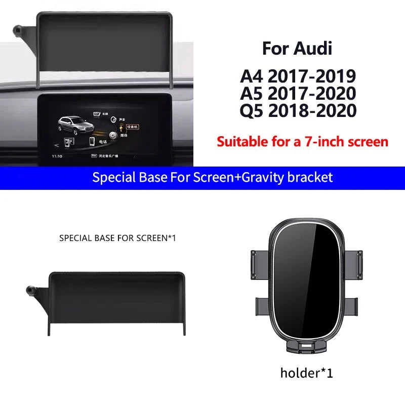 Phone Holder for Audi A4 B9 A5 Q5 with Wireless Charging