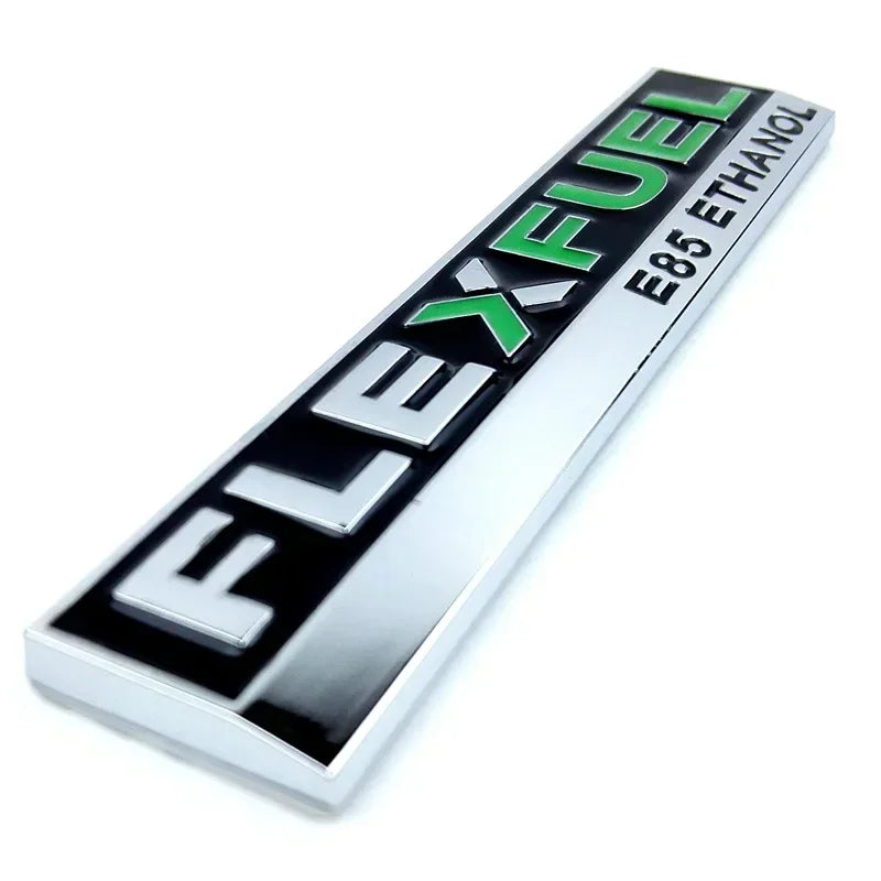 Flex Fuel Metal 3D Car Stickers