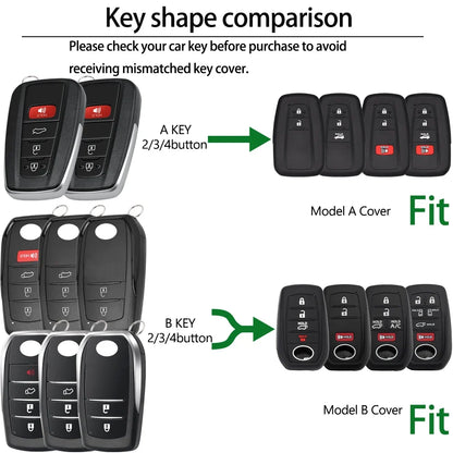 Silicone Key Fob Cover for Toyota Rav4 Corolla Camry Highlander Prius
