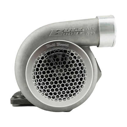 BULL BOOST PERFORMANCE Silver Billet 4" Turbo Inlet Guard Velocity Stack Adapter Bellmouth Intake Hex