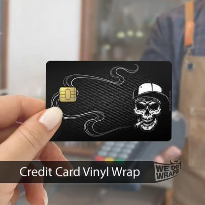 Smoking Skull Art | NFC Key Card Wrap
