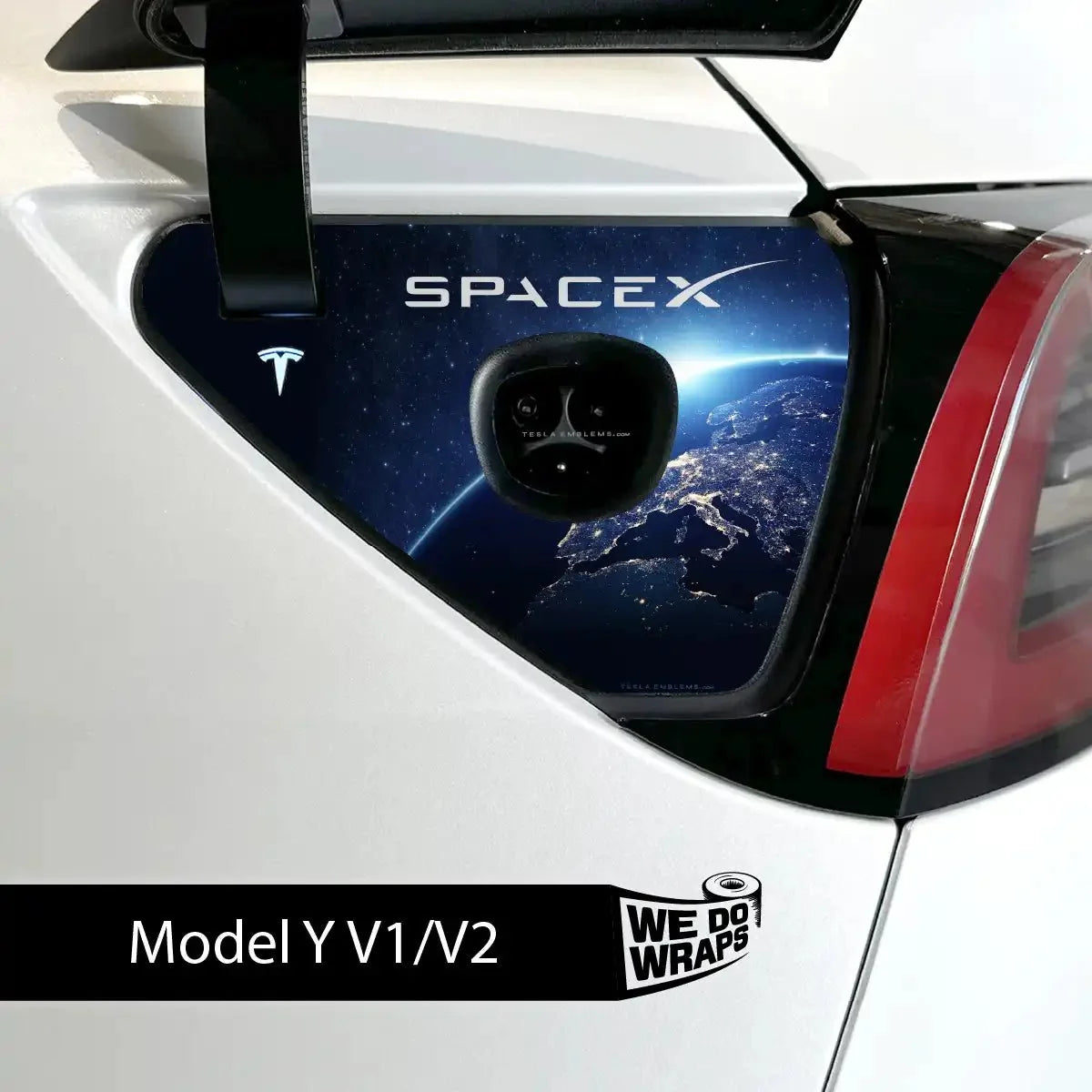 SpaceX Tesla Charge Port Wrap | Model Y