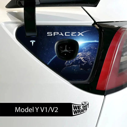 SpaceX Tesla Charge Port Wrap | Model Y