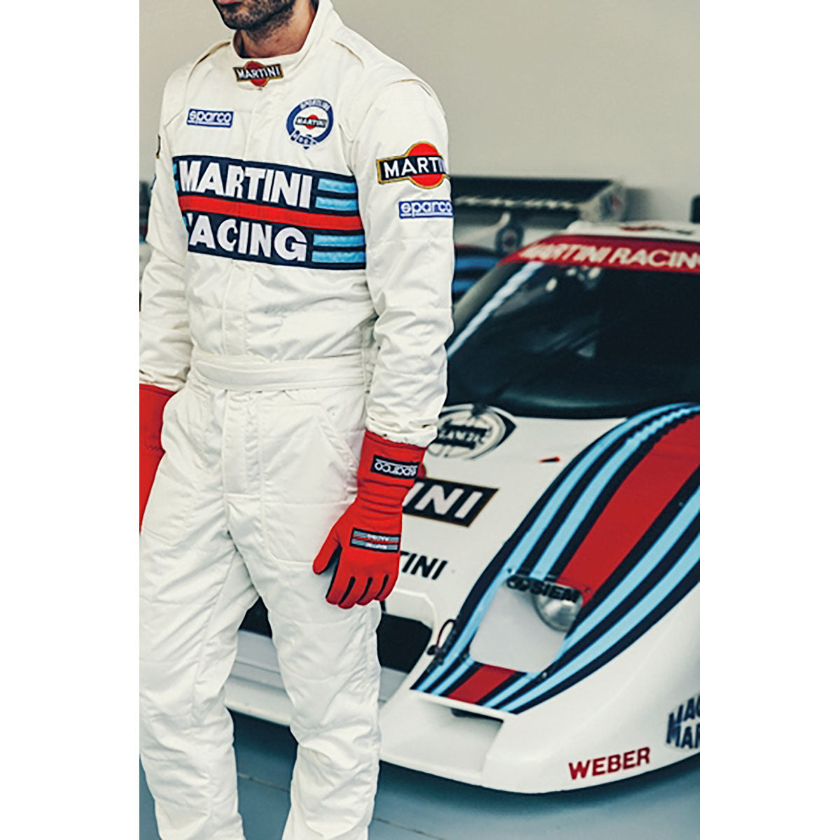 Sparco Martini Racing Driver Suit (White)