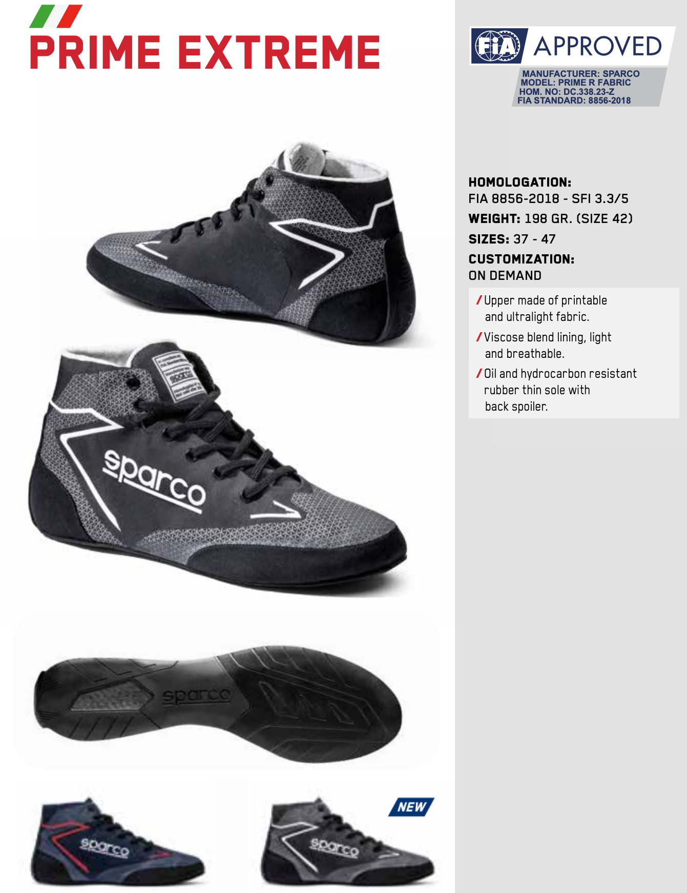 Sparco Prime Extreme Racing Shoes