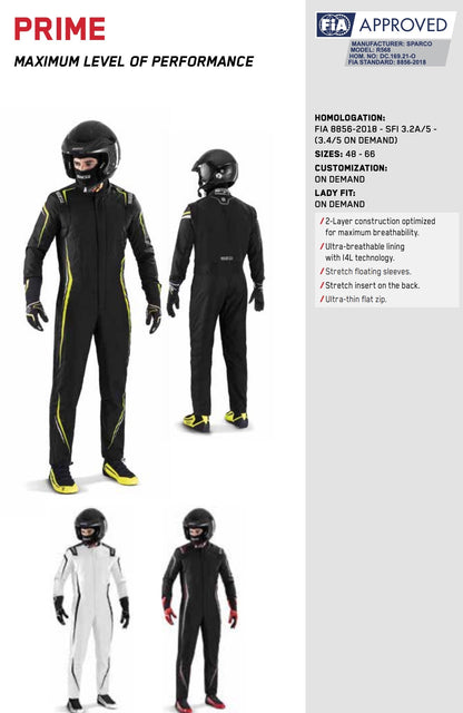 Sparco Prime Driver Race Suit