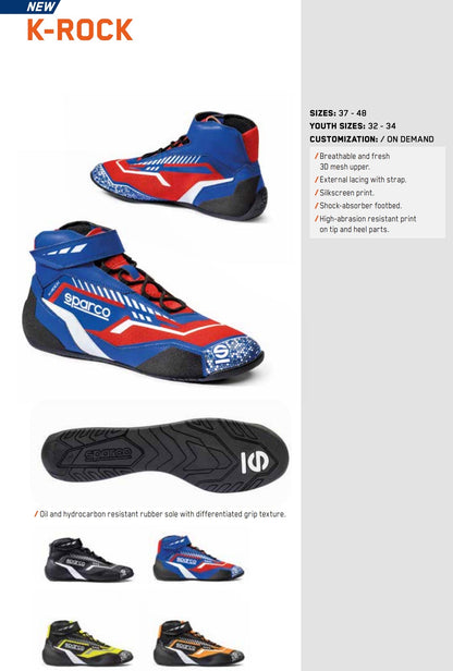 Sparco K-Rock Kart Racing Shoe