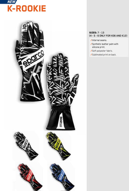 Sparco K-Rookie Kart Racing Gloves