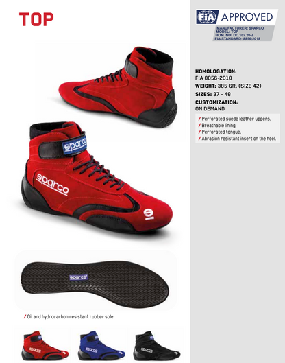Sparco Top Racing Shoes
