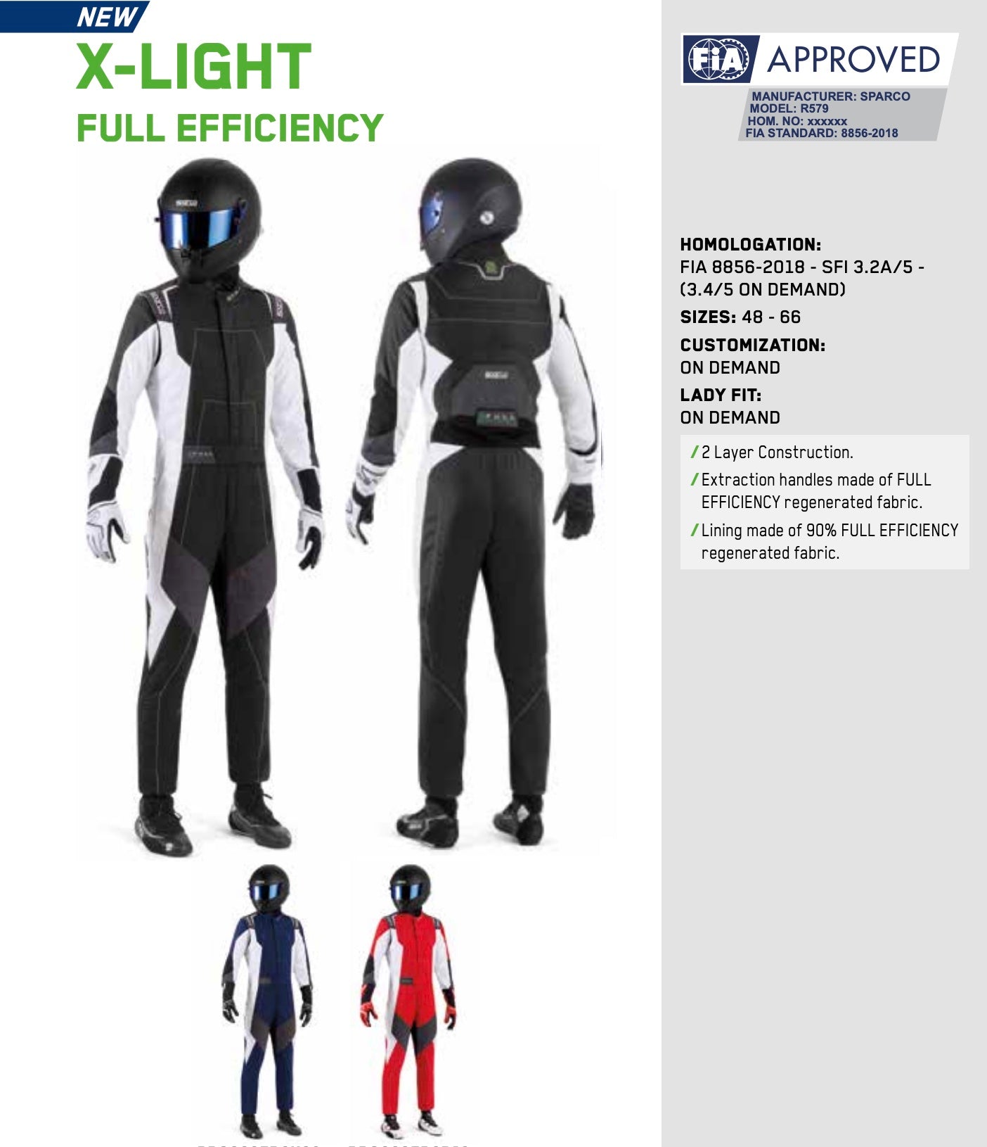 Sparco X-Light FE Driver Race Suit