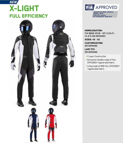 Sparco X-Light FE Driver Race Suit