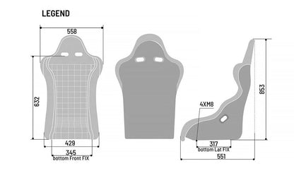 Sparco Martini Legend Kevlar Racing Seat