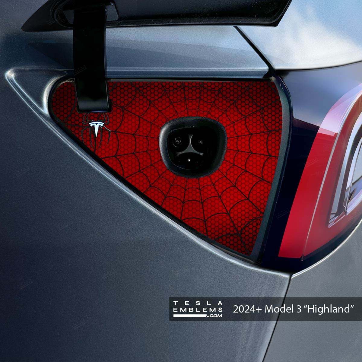 Spidey Senses Tesla Charge Port Wrap | Model 3