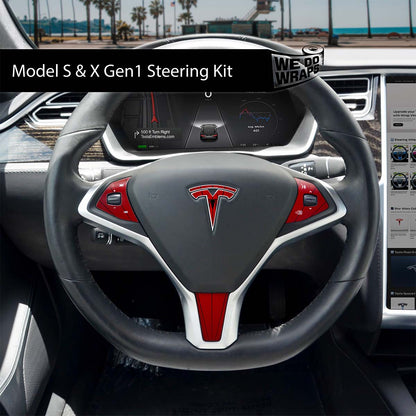 Spidey Senses Tesla Steering Wheel Wrap | Model X