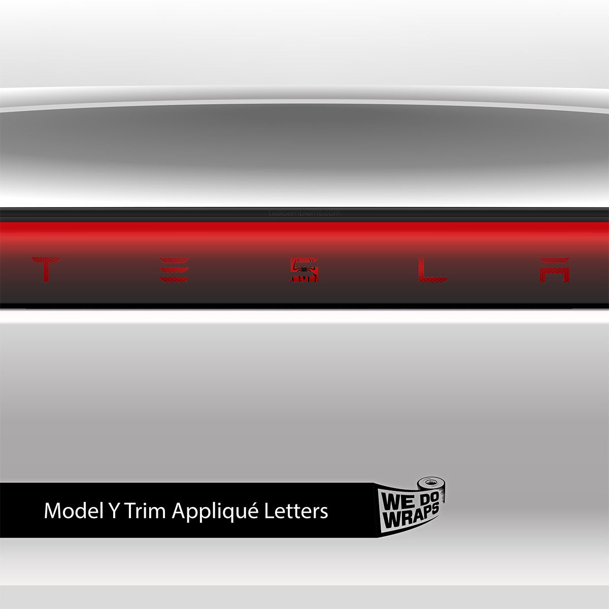 Spidey Senses Tesla Emblem Decals (Front + Back) | Model Y