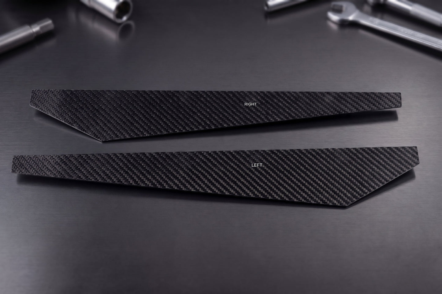 BMW Carbon Fiber Rear Bumper Splitter Extensions Matte Dry (Plain)