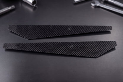 BMW Carbon Fiber Rear Bumper Splitter Extensions Matte Dry (Plain)