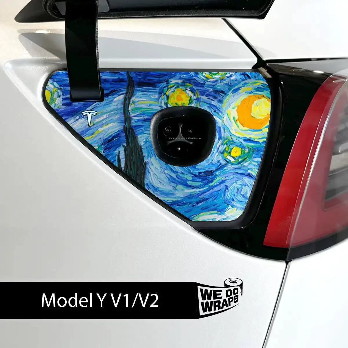 Starry Night Tesla Charge Port Wrap | Model Y