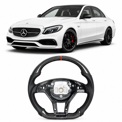 Carbon Fiber Steering Wheel for Mercedes AMG A C E Class