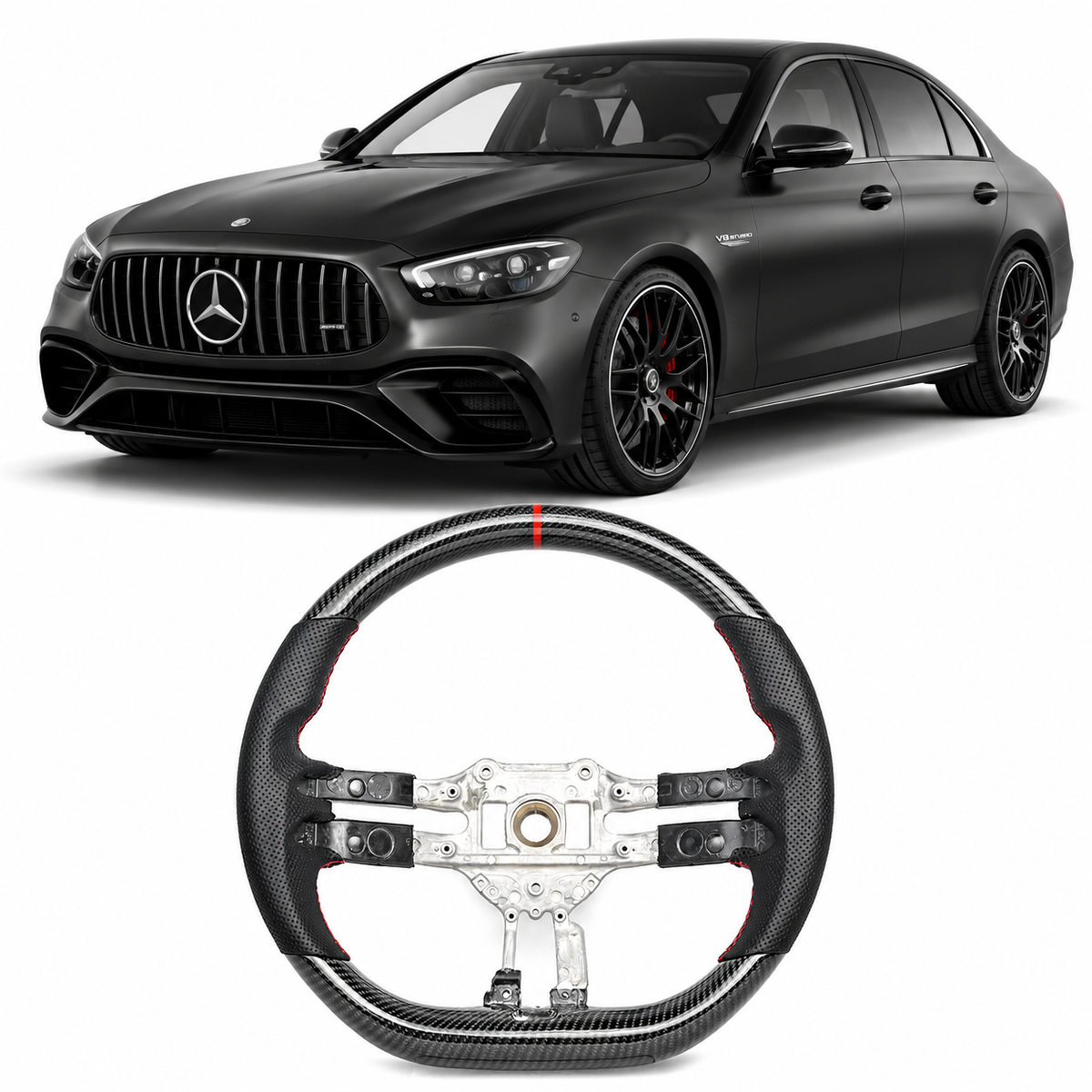 Carbon Fiber Steering Wheel for Mercedes AMG 2021+