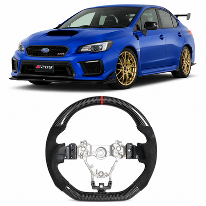 Suede Carbon Fiber Steering Wheel for Subaru WRX STI S209 2015-2021