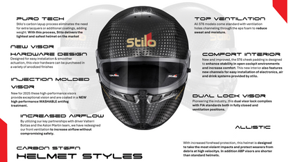 Stilo ST6 FN ZERO 8860-2018 Carbon Fiber Helmet